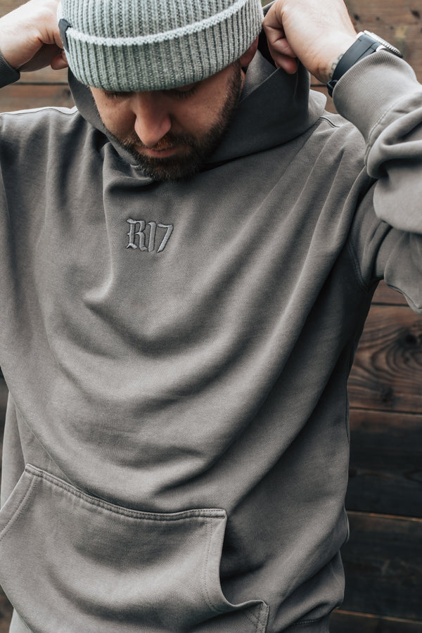 Signature Relaxed Hoodie - Warm Grey