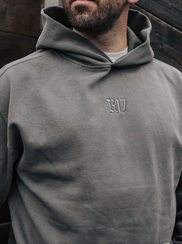 Signature Relaxed Hoodie - Warm Grey
