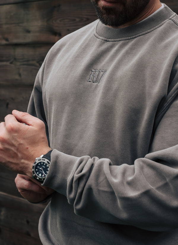 Signature Relaxed Sweatshirt - Warm Grey