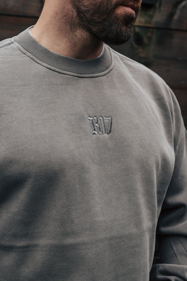 Signature Relaxed Sweatshirt - Warm Grey