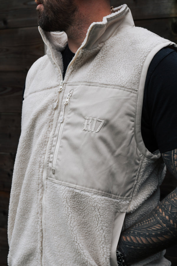 Rambler Sherpa Gilet - Ecru