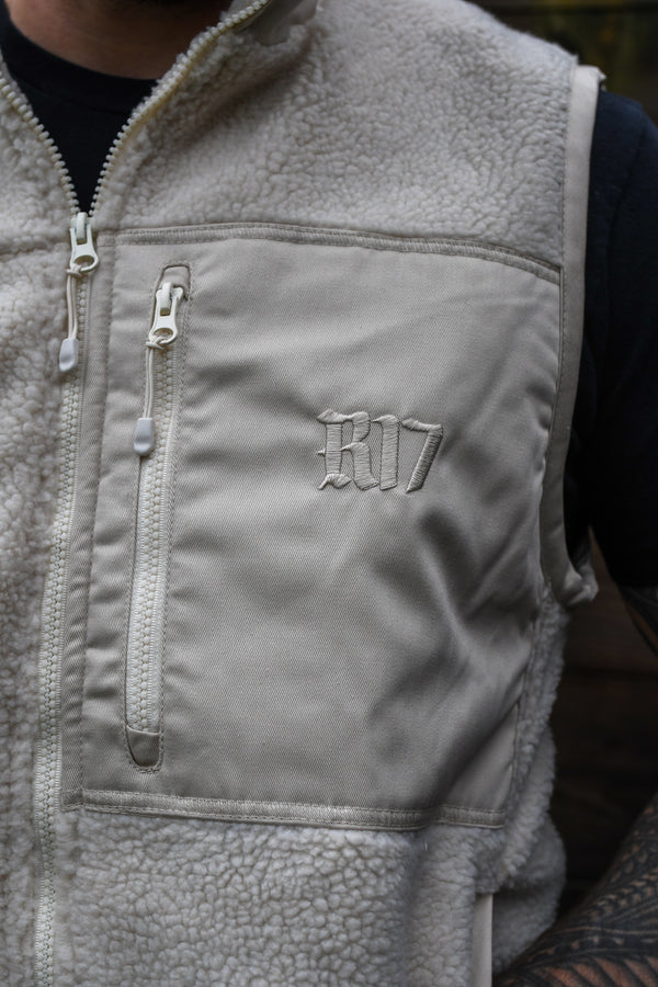 Rambler Sherpa Gilet - Ecru