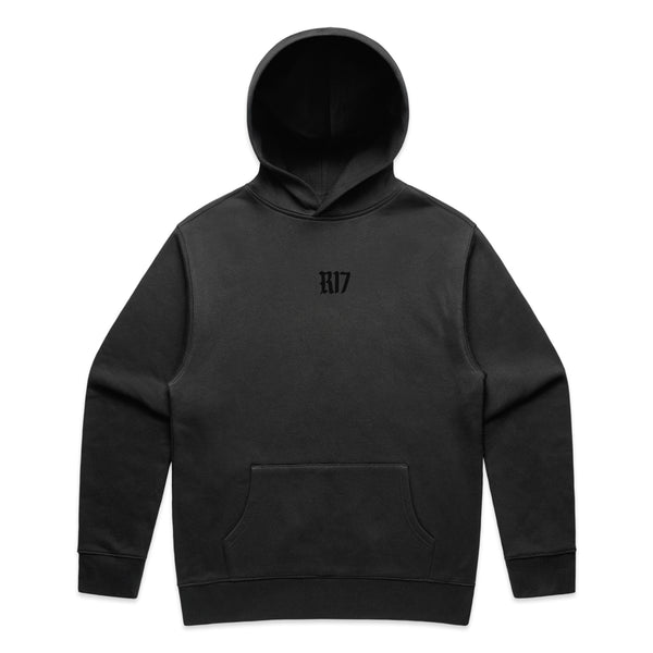 Signature Relaxed Hoodie - Faded Black