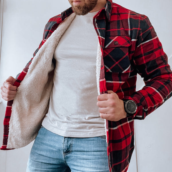 Flannel Sherpa - Red