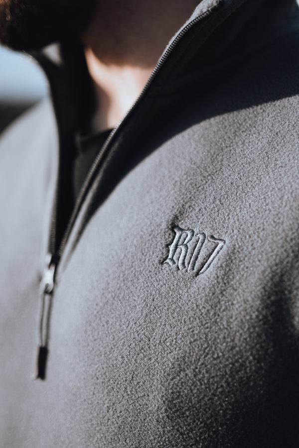 1/4 Zip Fleece - Smoke