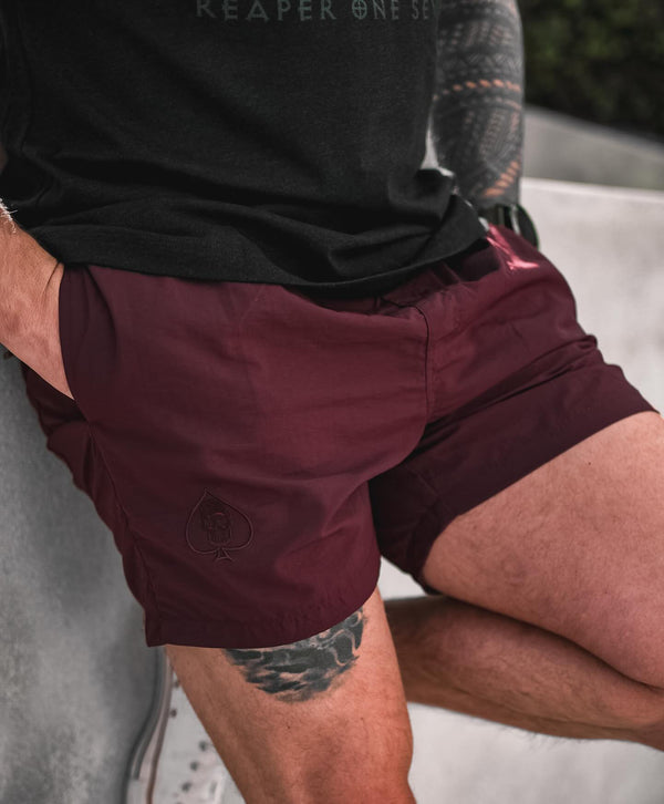 MKII Pesty's Mens Shorts maroon